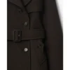Capa tipo gabardina Belmont de cachemira