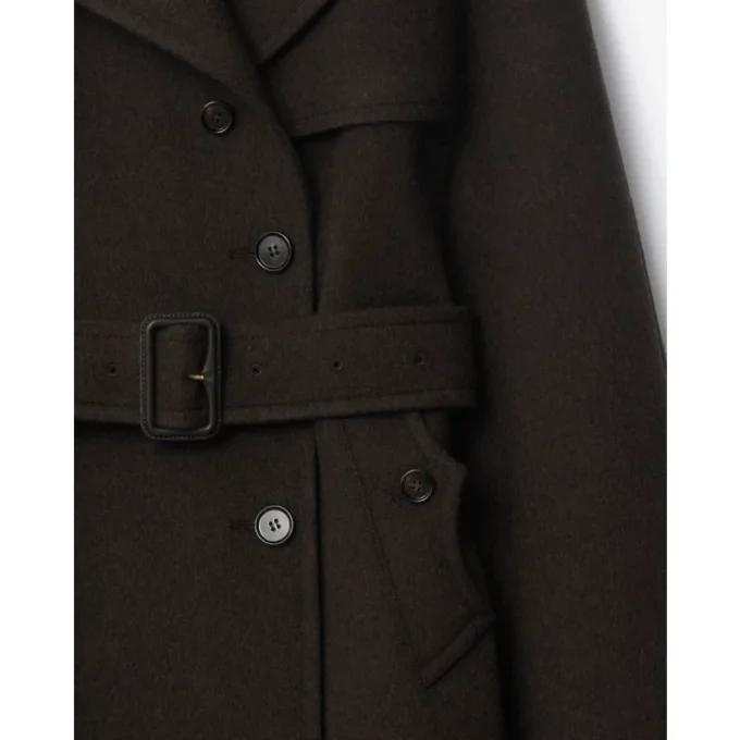 Capa tipo gabardina Belmont de cachemira