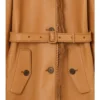 Car Coat corto de piel con flecos