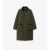 Car Coat de nylon acolchado de largo medio