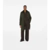 Car Coat de nylon acolchado de largo medio
