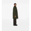 Car Coat de nylon acolchado de largo medio