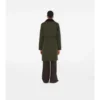 Car Coat de nylon acolchado de largo medio