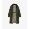 Car Coat de nylon acolchado de largo medio