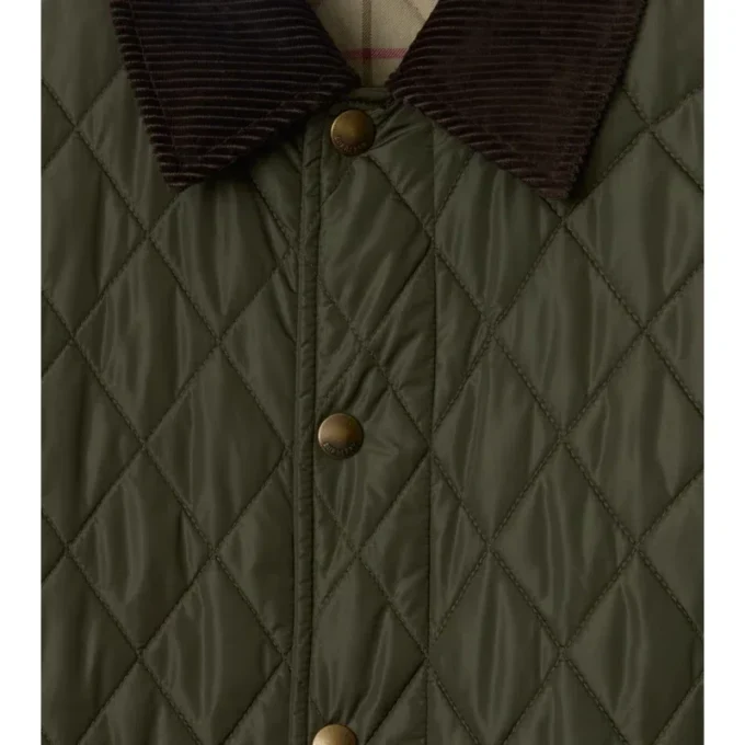 Car Coat de nylon acolchado de largo medio