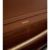 Cartera con correa de cadena y estampado de cuadros