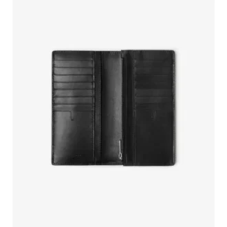 Cartera Continental con estampado de cuadros en relieve