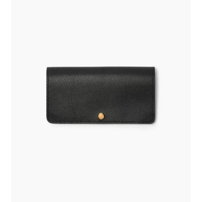 Cartera continental de piel