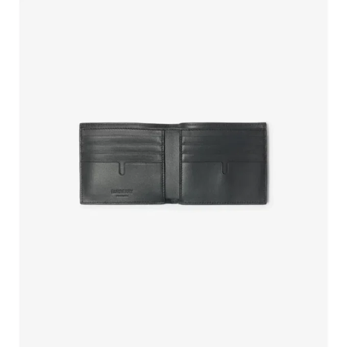 Cartera doble con estampado de cuadros