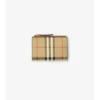 Cartera doble con estampado de cuadros pequeños