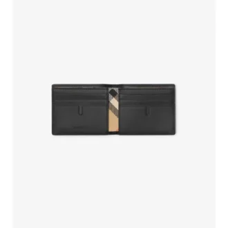 Cartera doble delgada con estampado Knight 