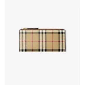 Cartera plegable con estampado de cuadros grandes