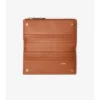 Cartera plegable con estampado de cuadros grandes