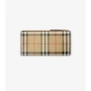 Cartera plegable con estampado de cuadros grandes