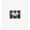 Cartera plegable con estampado de cuadros pequeños