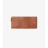 Cartera plegable con estampado de cuadros pequeños