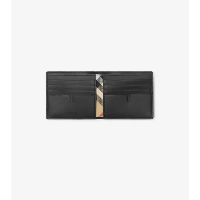 Cartera plegable con sello de caballero 