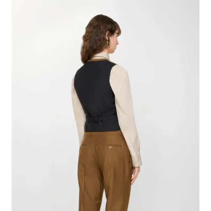 Chaleco de lana y mohair