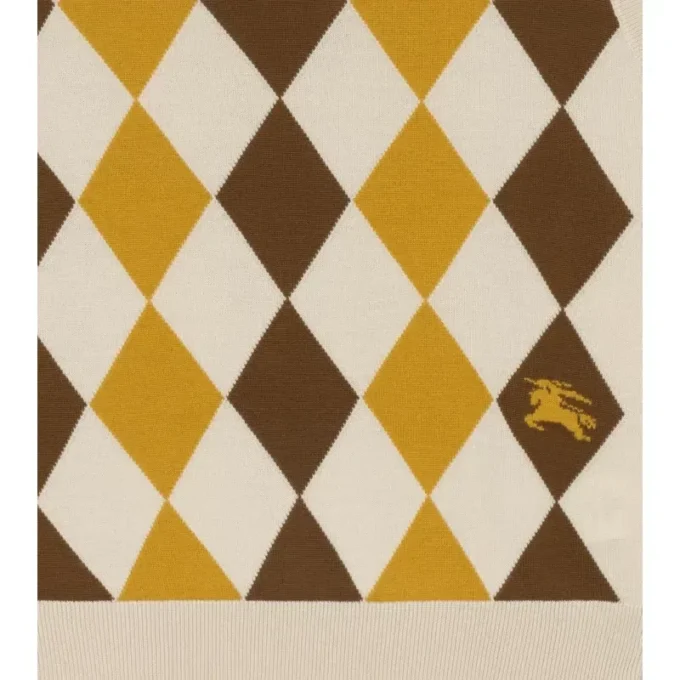 Chaleco de punto de lana con diseño Argyle