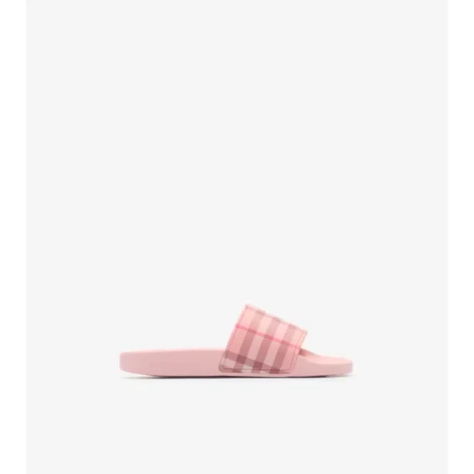 Chanclas con estampado de cuadros