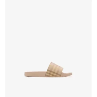 Chanclas con estampado de cuadros