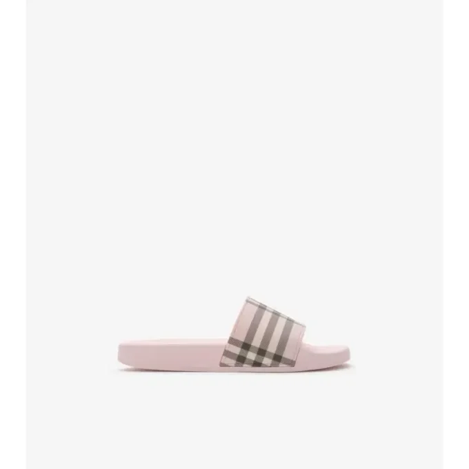 Chanclas con estampado de cuadros