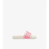 Chanclas con estampado de cuadros