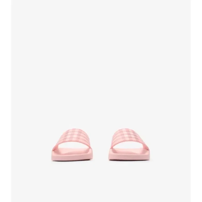 Chanclas con estampado de cuadros
