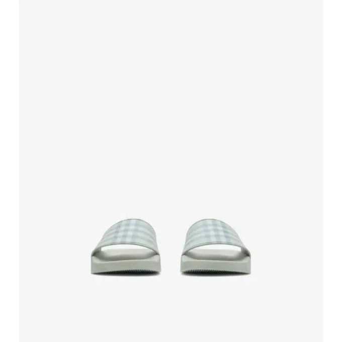 Chanclas con estampado de cuadros