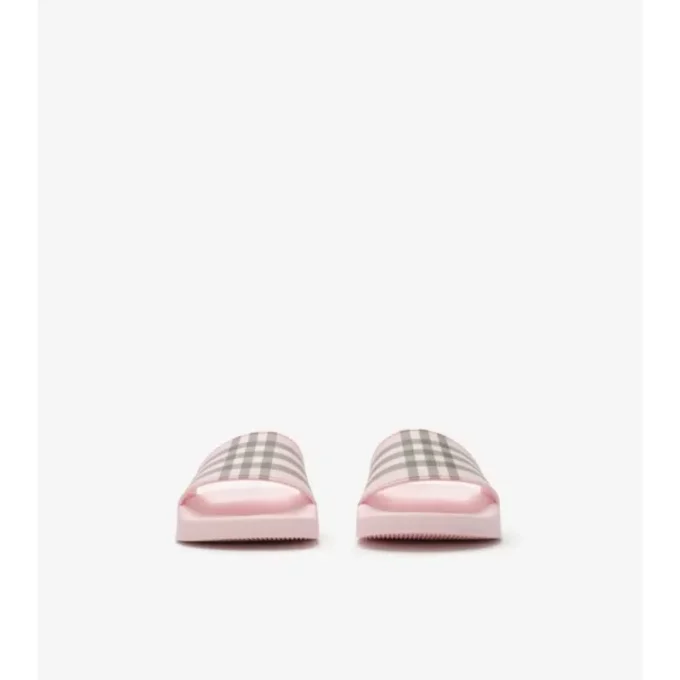 Chanclas con estampado de cuadros