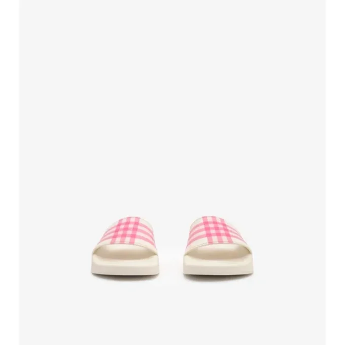 Chanclas con estampado de cuadros
