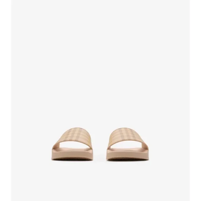 Chanclas con estampado de cuadros