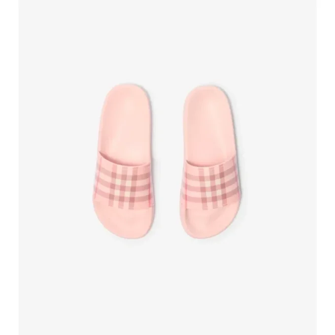 Chanclas con estampado de cuadros