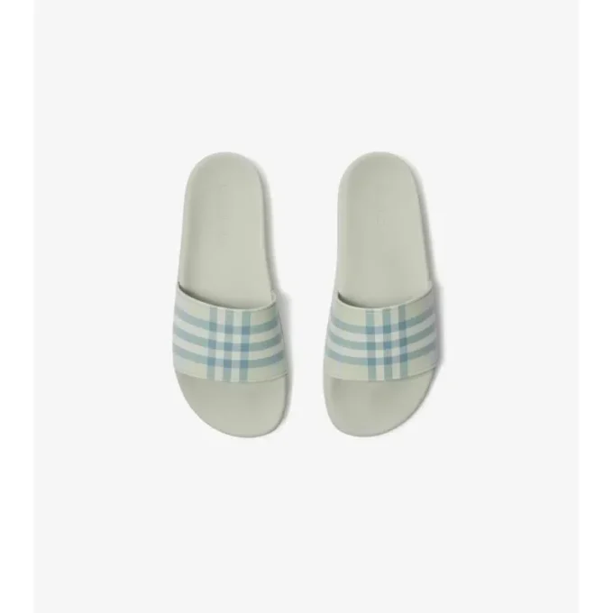 Chanclas con estampado de cuadros