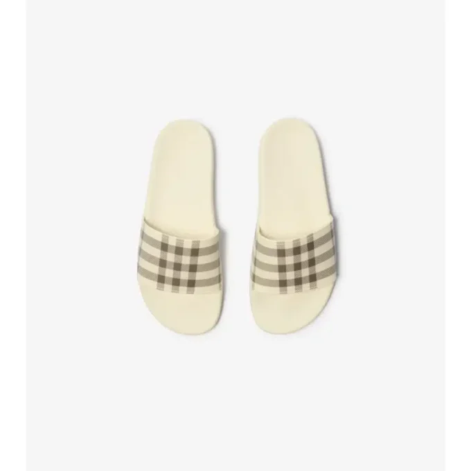 Chanclas con estampado de cuadros