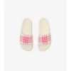 Chanclas con estampado de cuadros