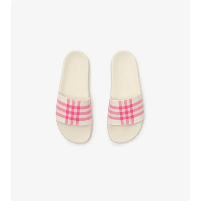 Chanclas con estampado de cuadros