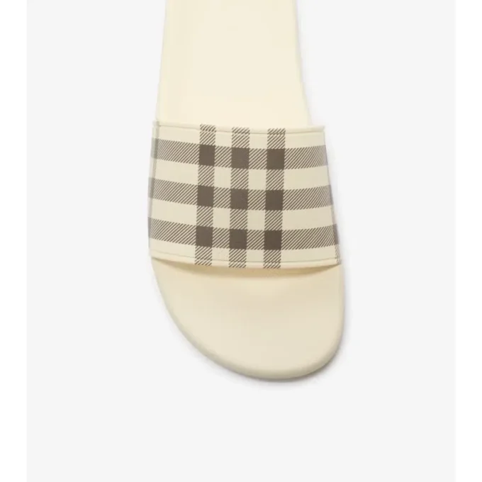 Chanclas con estampado de cuadros