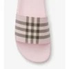 Chanclas con estampado de cuadros