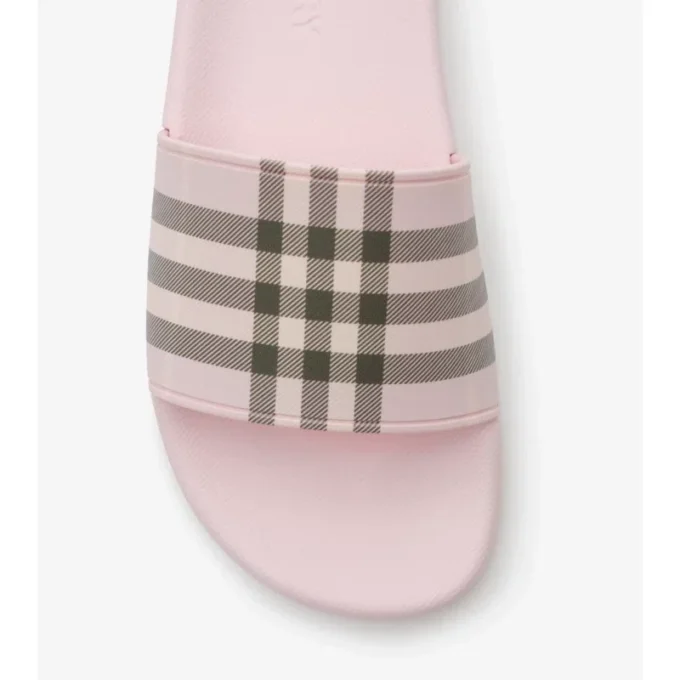 Chanclas con estampado de cuadros