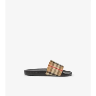 Chanclas con estampado Vintage Check