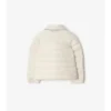 Chaqueta acolchada de nailon con cinta a cuadros