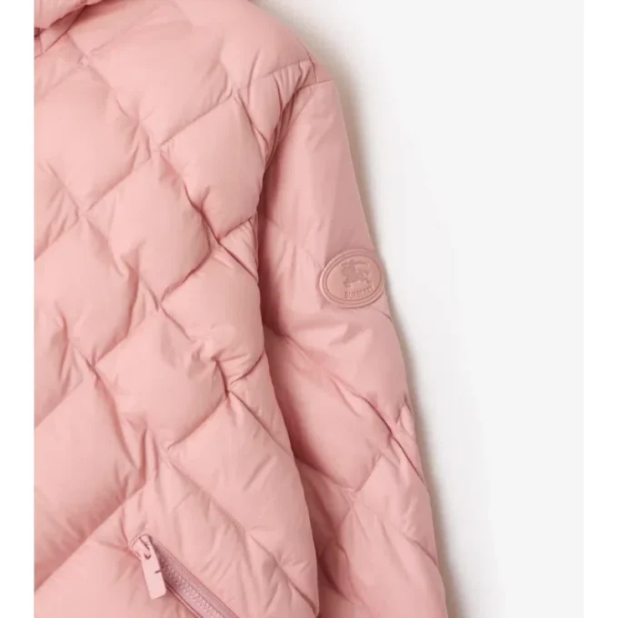Chaqueta acolchada Delley de nailon con costuras en forma de cuadros