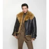Chaqueta aviador corta de piel de oveja