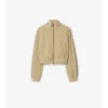 Chaqueta bomber de gabardina acolchada