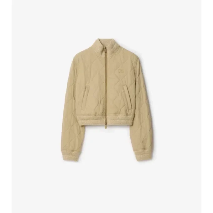 Chaqueta bomber de gabardina acolchada