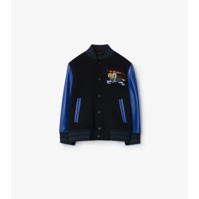Chaqueta bomber de lana y cachemira
