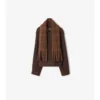 Chaqueta con bufanda desmontable de mezcla de lana