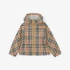 Chaqueta con capucha de algodón Vintage Check