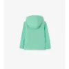 Chaqueta con capucha de nailon con cinta a cuadros
